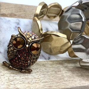 Amrita Singh Owl elastic Ring